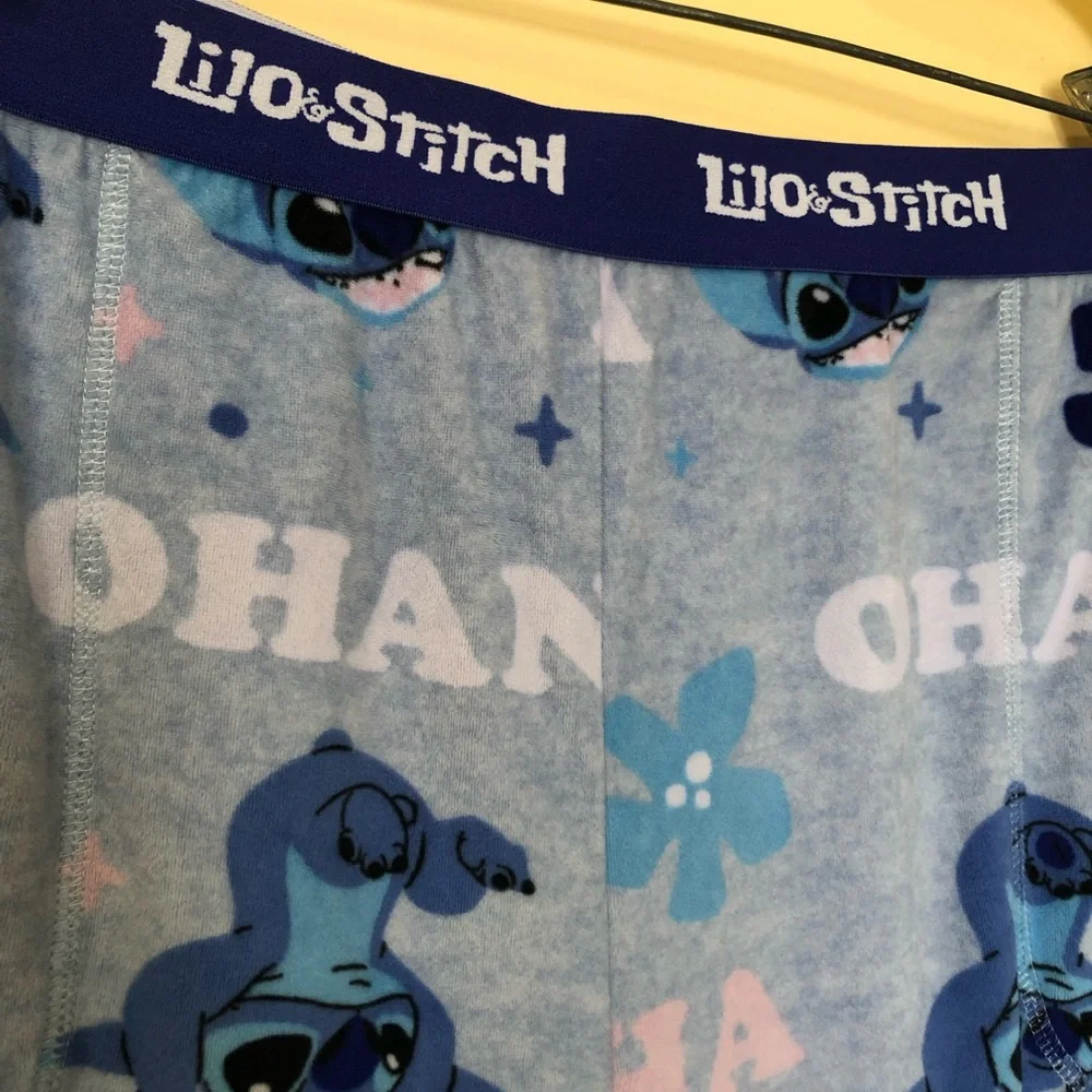 Disney Lilo & Stitch Blue Lounge Pajama Fleece XXL Pants Women’s - Picture 5 of 11